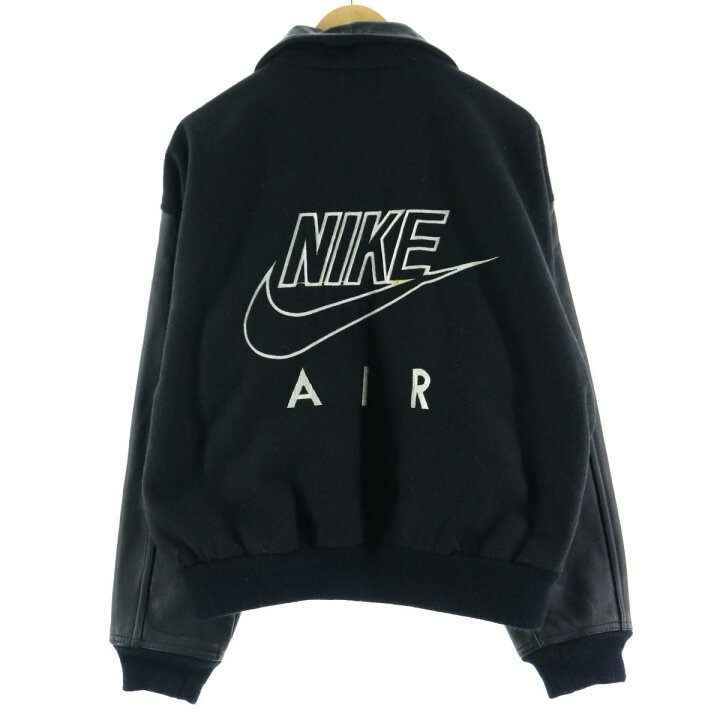 楽天市場】ナイキ NIKE AIR バックロゴ 袖革ウールスタジャン 