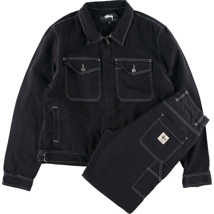 楽天市場】ステューシー STUSSY セットアップ ブラック デニム 