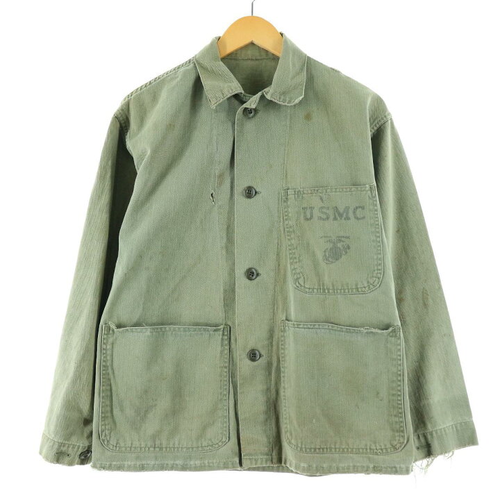 楽天市場】40年代 米軍実品 USMC P-41 ミリタリー HBTジャケット USA製  