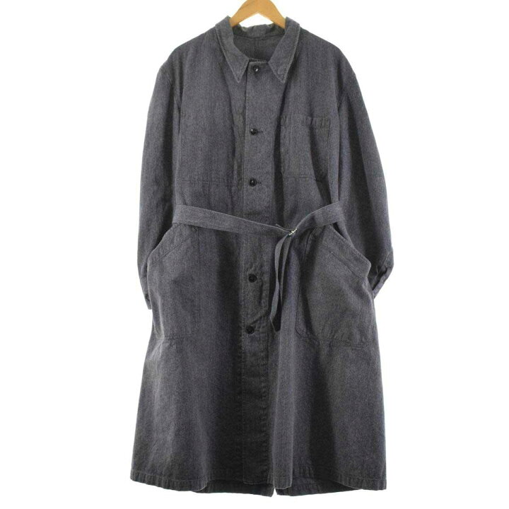 レア】 40s フランス ヴィンテージ ブラックシャンブレー アトリエ 