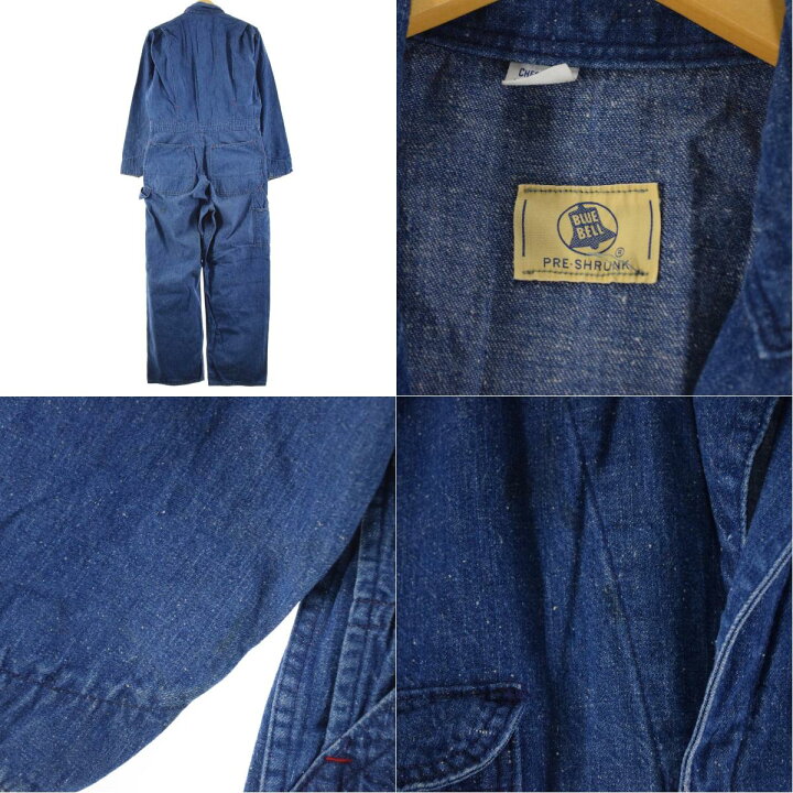 楽天市場】60年代 BLUE BELL デニムオールインワン つなぎ 38 REGULAR 