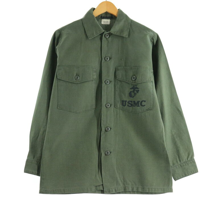 楽天市場】73年納品 米軍実品 USMC ミリタリー ユーティリティシャツ 