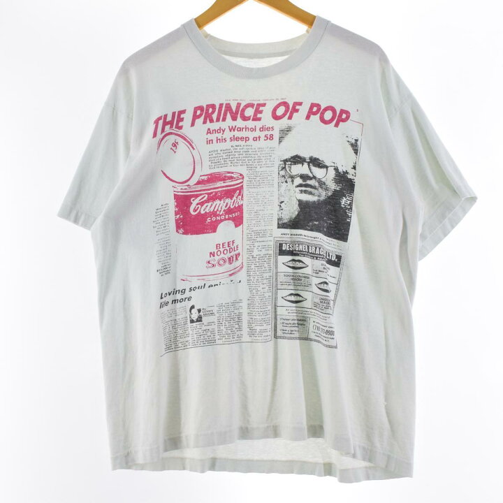 楽天市場】古着 90年代 Andy Warhol アンディウォーホル 追悼 1928 