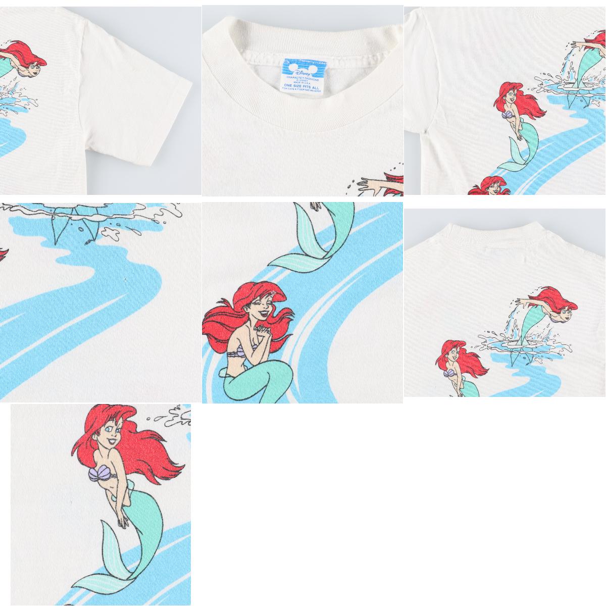 古着 80年代 DISNEY CHARACTER FASHIONS Little Mermaid リトルマーメイド アリエル  キャラクタープリントTシャツ USA製 レディースS ヴィンテージ /eva000383 【N2106】 【210620】【HNY22】 |  古着屋JAM