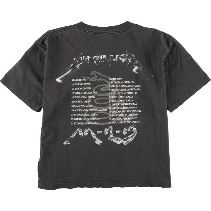 楽天市場】90年代 オニータ ONEITA METALLICA メタリカ TOUR 1993 