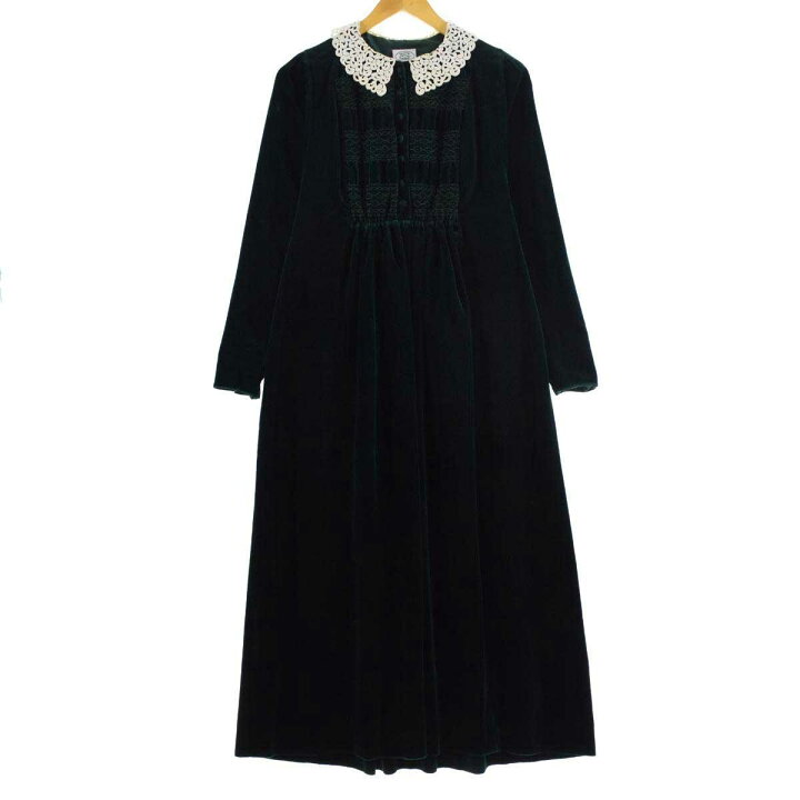 楽天市場】80年代 ローラアシュレイ laura ashley レース襟 ベロア  