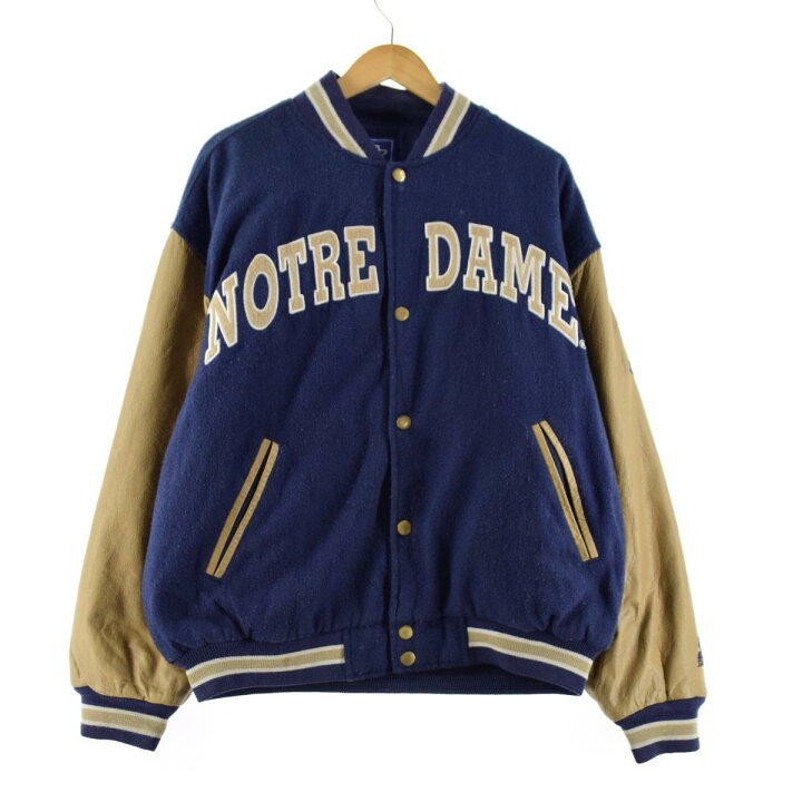楽天市場】90年代 スターター Starter NOTRE DAME ノートルダム大学 袖 