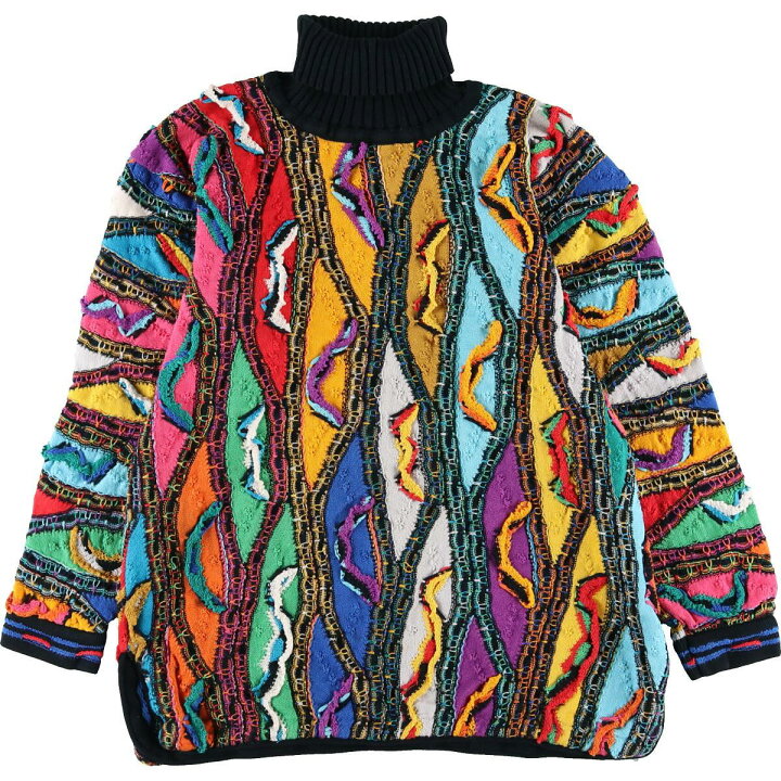楽天市場】古着 90年代 クージー COOGI 総柄 タートルネック コットン  