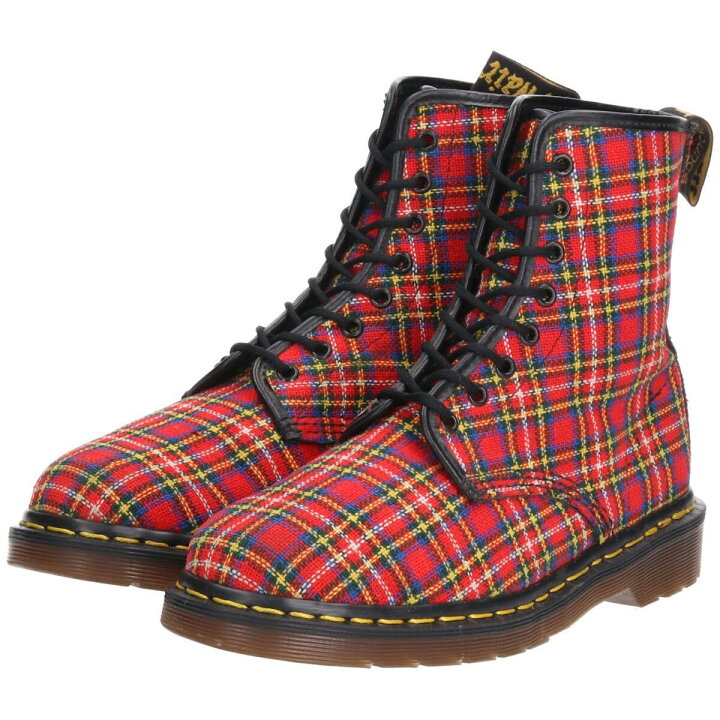 楽天市場】古着 ドクターマーチン Dr.Martens チェック柄 8ホール 