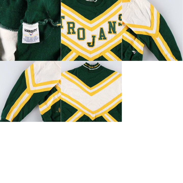 楽天市場】古着 VARSITY ハイネック チアリーダー アクリルニット 