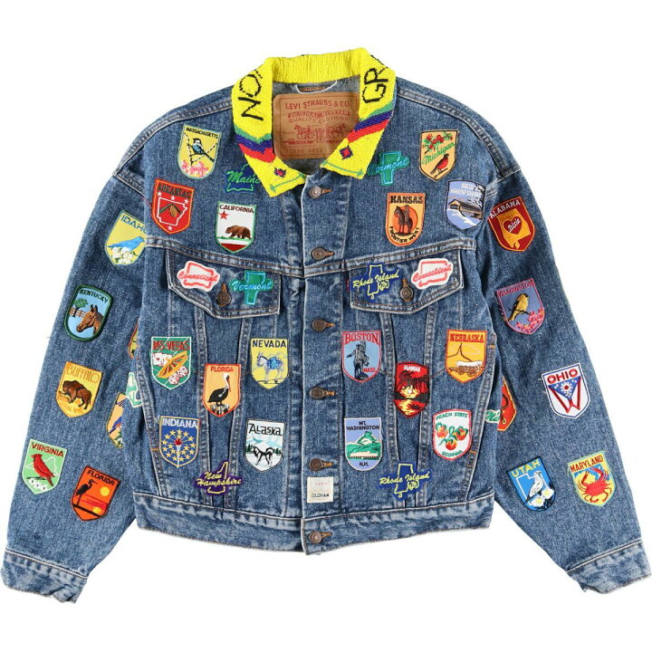 楽天市場】古着 豪華ワッペンカスタム 90年代 リーバイス Levi
