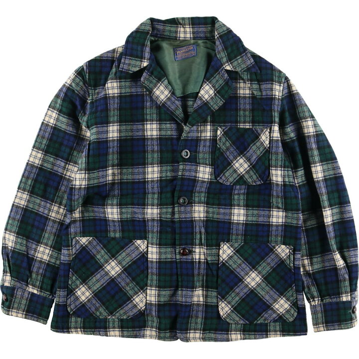 楽天市場】古着 50年代 ペンドルトン PENDLETON チェック柄 ウール 