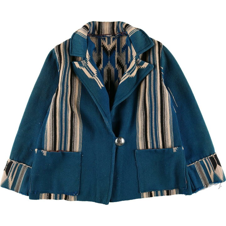 楽天市場】古着 40年代 UNKNOWN ネイティブ柄 コンチョボタン チマヨ  