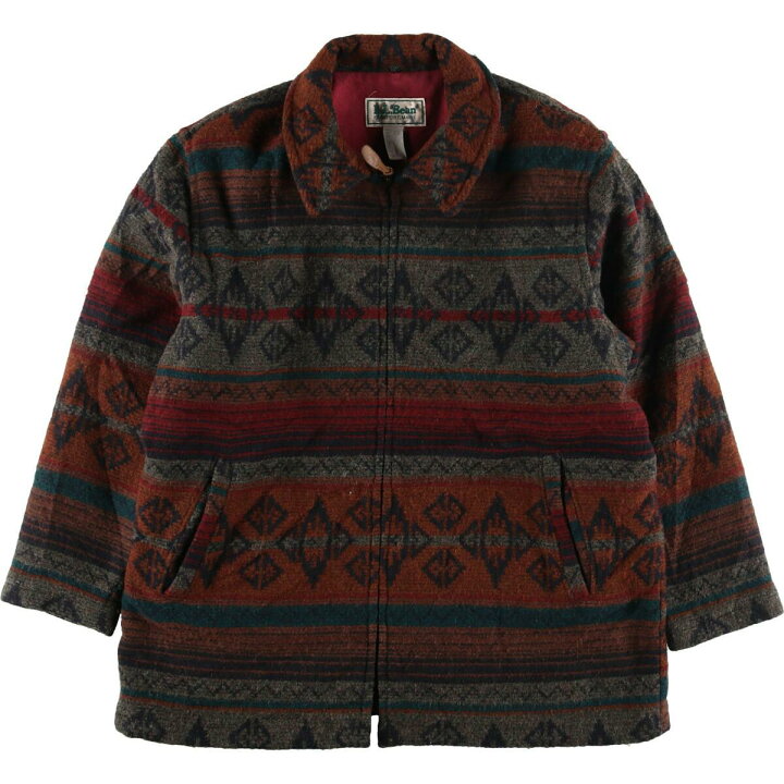 古着 希少レア 80年代 エルエルビーン L.L.Bean レザーブルゾンタイプ  
