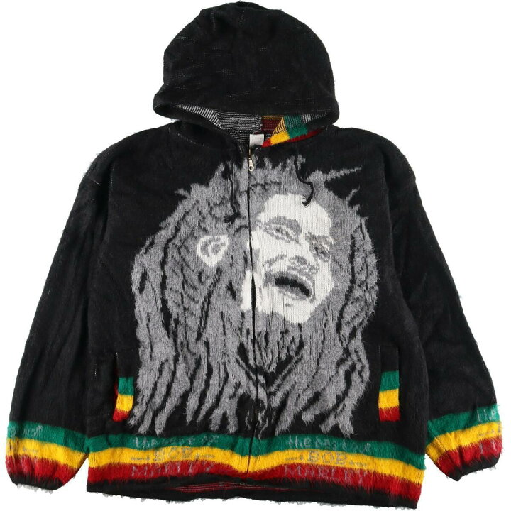 楽天市場】古着 BOB MARLEY ボブマーリー ニットパーカー メンズL 