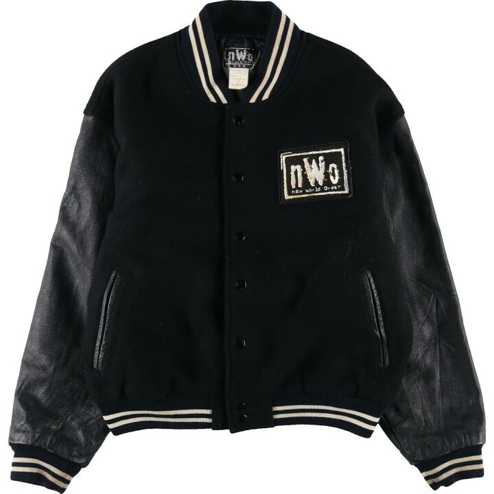 楽天市場】古着 nWo NEW WORLD ORDER プロレス 袖革ウールスタジャン 