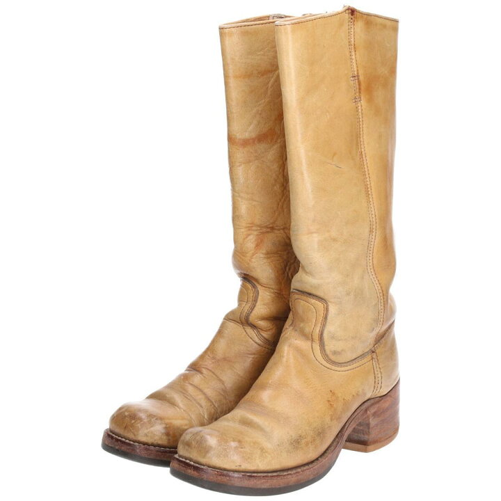 楽天市場】古着 70年代 フライ FRYE ロングブーツ ヴィンテージ 黒タグ 