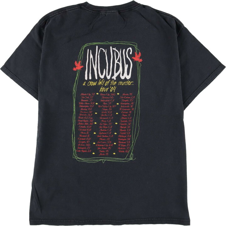 BiUE バンド Tシャツ 古着 incubus インキュバス 宇宙 スペース