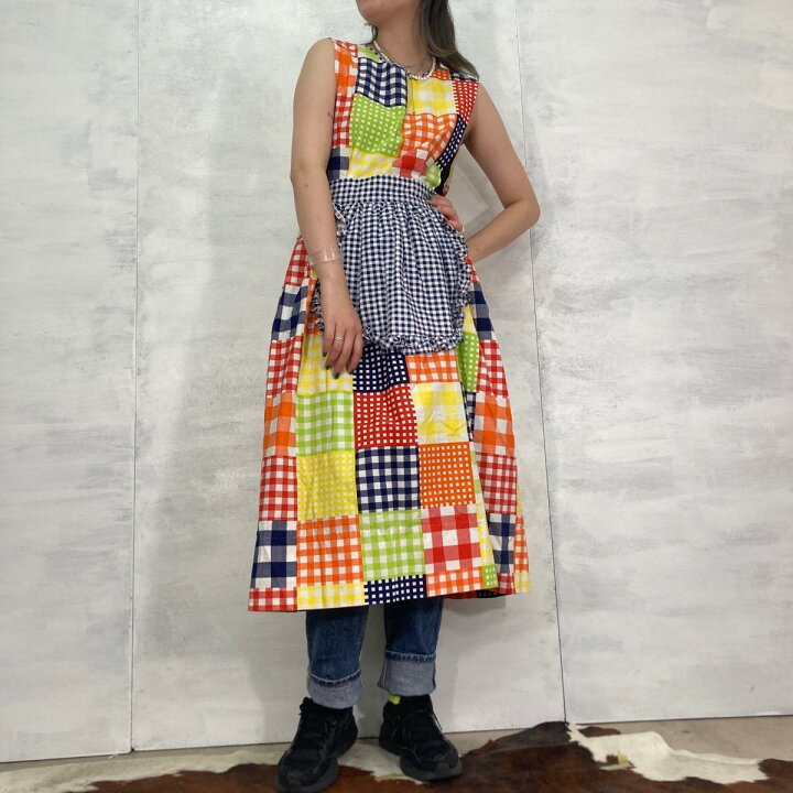 楽天市場】古着 70年代 Design House チェック柄 パッチワーク柄 
