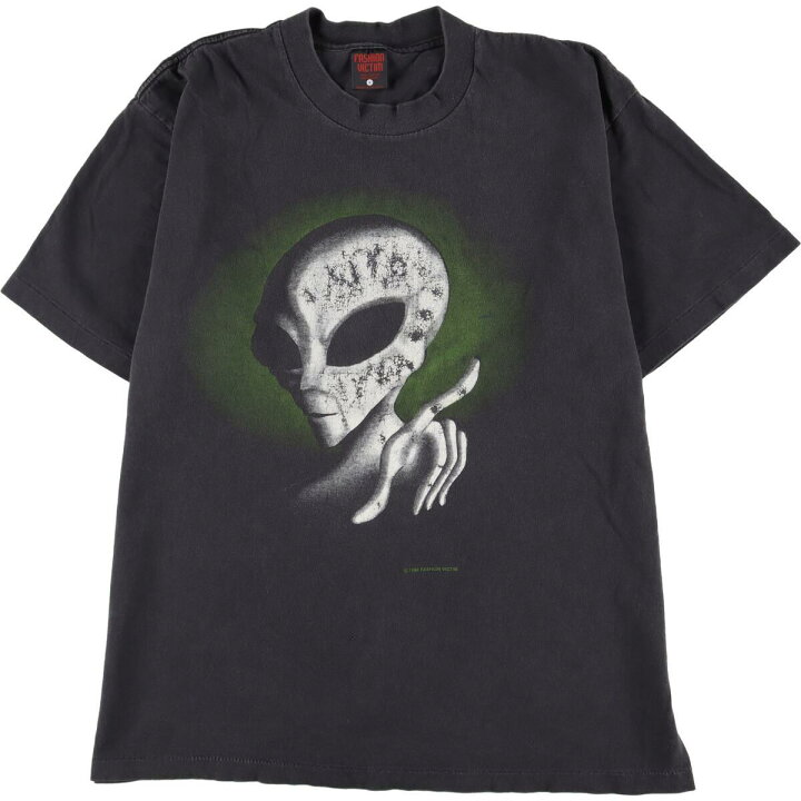 楽天市場】古着 90年代 FASHION VICTIM エイリアン 蓄光プリント 