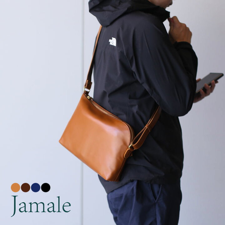 楽天市場 Jamale ジャマレ 日本製 防水レザー ショルダーバッグ メンズ 斜めがけ 本革 レザーバッグ 肩掛け サコッシュ ビジネス 通勤通学 L字ファスナー 梅雨 雨の日 父 贈り物 ギフト プレゼントギフト Mens 1r Jamale