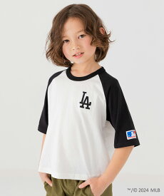 キッズ MLB 半袖 Tシャツ ドジャース ヤンキース レッドソックス メッツ アスレチックス メジャーリーグ LA NY 男の子 女の子 子供服 綿100％ プリント トップス カジュアル アメカジ ワイド ビッグ 肩落ちシルエット 夏服 野球 100 110 120 130 140 150 160cm [M便 1/2]