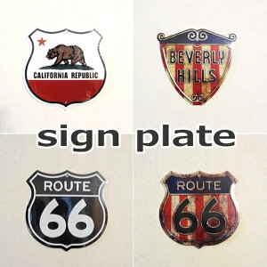 看板 壁掛け 装飾 アメリカンプレート サイン アンティーク風 US ルート66 ROUTE66 ビバリーヒルズ BEVERLY HILLS USA カリフォルニア リパブリック CALIFORNIA REPUBLIC 西海岸 ガーデン アメリカンインテ
