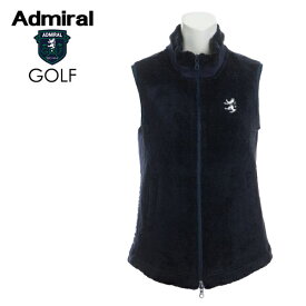 【60%OFF】ADMIRAL GOLF(アドミラル ゴルフ) ボア フルジップベスト [レディース] ADLA091【NVY(30) /S・M・Lサイズ】ネイビー フリース ゴルフウェア ドライ 保温 静電気防止 小平智 畑岡奈紗【メール便対応】