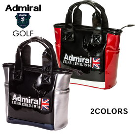 【20%OFF】ADMIRAL GOLF (アドミラル ゴルフ) ラウンドバッグ エナメルシリーズ [ユニセックス] ADMZ2BT4 【2色／F】 レッド シルバー スポーツバッグ ゴルフバッグ PUレザー 合皮 ラウンドトート