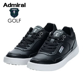 ADMIRAL GOLF (アドミラル ゴルフ) ゴルフシューズ [ユニセックス] ADMS2A 【BLK(10)／26-28cm】 ブラック スパイクレスシューズ【メール便対応】【ギフト】