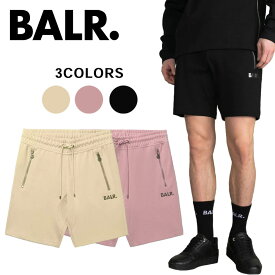 BALR. (ボーラー) スウェット ショーツ [メンズ] B1431.1003 Q-Series Sweat Shorts【3色／XS・S・M・L】Foxglove Irish Cream Black ハーフパンツ スウェットパンツ 並行輸入品