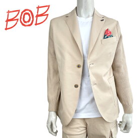 BOB (ボブ) シングルジャケット [メンズ] 074743146 SOLD235 【BEG／46・48】 ベージュ テーラードジャケット ストレッチ イタリア製