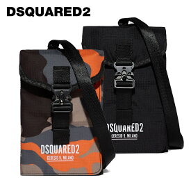 ＼楽天スーパーセール／【20%OFF】DSQUARED2 (ディースクエアード) セレシオ 9トラベル ネック ウォレット [ユニセックス] POM0026 CERESIO 9 TRAVEL NECK WALLET【2色/F】ブラック カモフラージュ 財布 ポーチ 並行輸入品