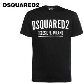 【50%OFF】DSQUARED2 (ディースクエアード) ロゴ Tシャツ [メンズ] S71GD1058 CERESIO 9 COOL T-SHIRT【BLK／S・M・L・XL・XXL】 ブラック 半袖 クルーネック