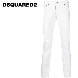 【店内全品ポイント10倍！】DSQUARED2 (ディースクエアード) セクシー ディーン ジーンズ [メンズ] S71LB1151 SEXY DEAN JEAN【WHT／42・44・46・48・50・52】 ホワイト デニム パンツ スリムフィット ストレッチ イタリア製 並行輸入品