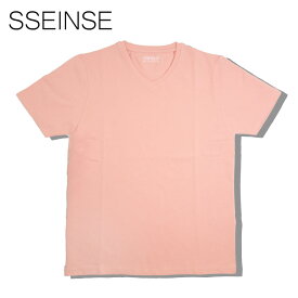 【70%OFF】SSEINSE (センス) Vネック Tシャツ [メンズ] TE1781SS 【PNK／S・M・L・XLサイズ】ピンク ショートスリーブ 無地 Tシャツ【メール便対応】