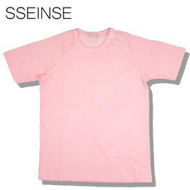 【70%OFF】SSEINSE (センス) クルーネック Tシャツ [メンズ] TE1785SS 【PNK／S・M・Lサイズ】ピンク 半袖 ハーフスリーブ ウォッシュ加工