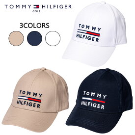 TOMMY HILFIGER GOLF (トミーヒルフィガー ゴルフ) ツイル キャップ [ユニセックス] THMB3F07 【3色／F】 サンドベージュ ネイビー ホワイト CAP 帽子 ベースボールキャップ 吉田優利