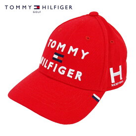 TOMMY HILFIGER GOLF(トミーヒルフィガー ゴルフ) TRIPLE LOGO CAP [ユニセックス] THMB903F 【RED(40)／F】キャップ レッド 三段ロゴキャップ 帽子 ギフト【ギフト】
