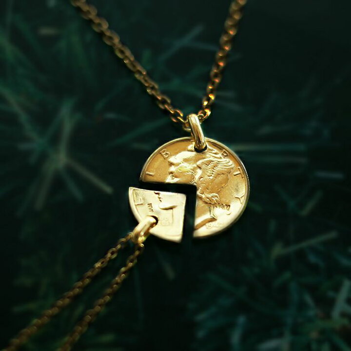 楽天市場 Jam Home Made ジャムホームメイド コイン ペアネックレス ヴィンテージ マーキュリーコイン ゴールド メンズ レディース ユニセックス シンプル ギフト おすすめ ブランド 人気 シルバー925 プレゼント Jam Home Made 楽天市場店