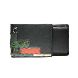 【限定販売】グラム/glambGAUDYセミロングウォレット-ブラックマルチ/二つ折り財布