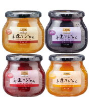 【送料無料】手造りジャム味くらべ4個セット （いちご・ブルーベリー・マーマレード・りんご）