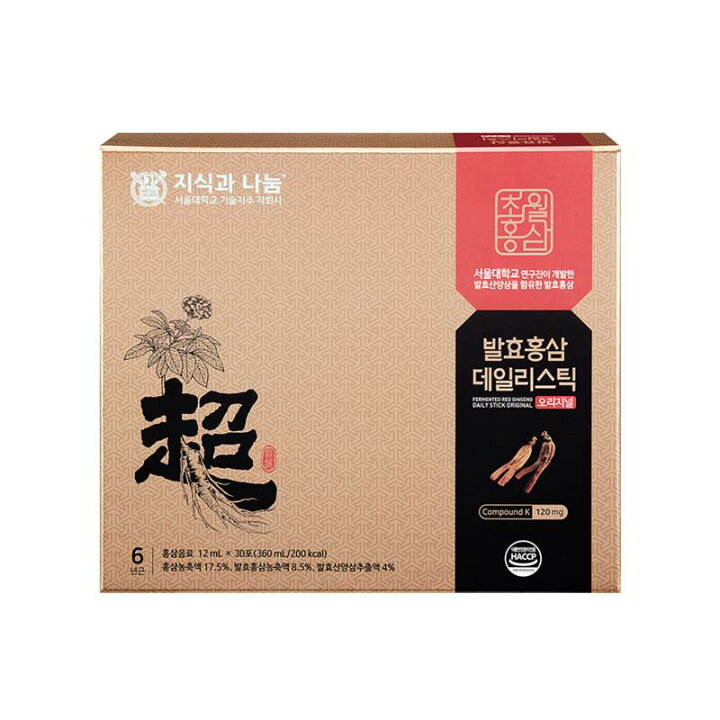 楽天市場】【超越紅参】発酵紅参 デイリースティック オリジナル 360ml 