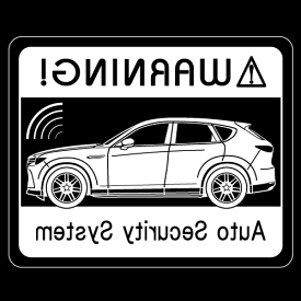 セキュリティステッカー(CX-60タイプ)