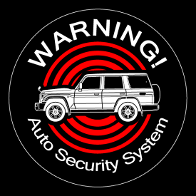 セキュリティステッカー(LANDCRUISER GDJ76型タイプ)