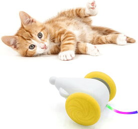【楽天スーパーSALE 10%OFF】猫 おもちゃ 電動 ネズミ 自動 猫じゃらし キャットおもちゃ 猫遊び 運動不足解消 ストレス解消 猫用 かわいい USB充電 コンパクト 安全素材