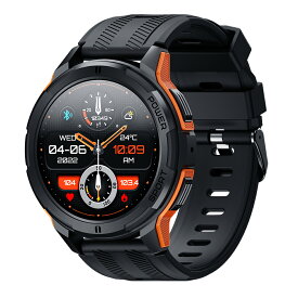 【スーパーSALE 20%OFF】【2024年新登場・1.43インチ超大画面】スマートウォッチ 軍用規格 Bluetooth通話機能 Bluetooth5.2 様々な運動モード 着信通知 1ATM防水 音声アシスタント マイク内蔵 睡眠モニター 目覚まし時計 遠隔カメラ 腕上げ点灯 天気予報 iPhone・Android対応