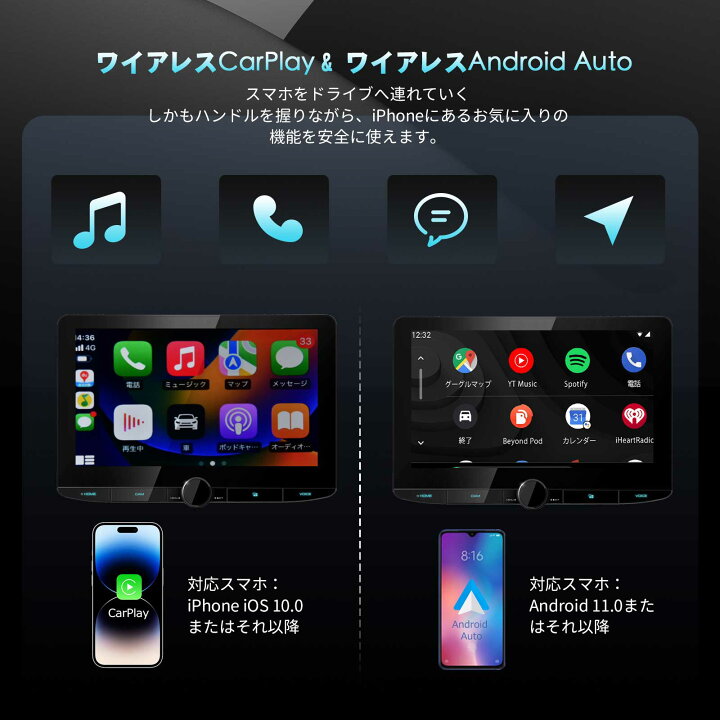 楽天市場】最新CarPlay AI Box Android 13.0 アダプター 【超高速使用 