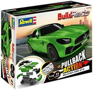 ドイツレベル 1/43 メルセデスベンツ AMG GTR グリーン 色分け済み組み立てキット 23153【沖縄県へ発送不可です】