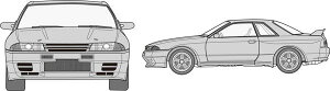 tW~͌^ 1/24 C`AbvfBXNV[YNo.286 NISSAN SKYLINE GT-R (BNR32 GROUP-A RACING) ID-286yꌧ֔słz
